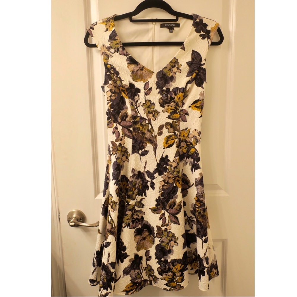 White floral dress